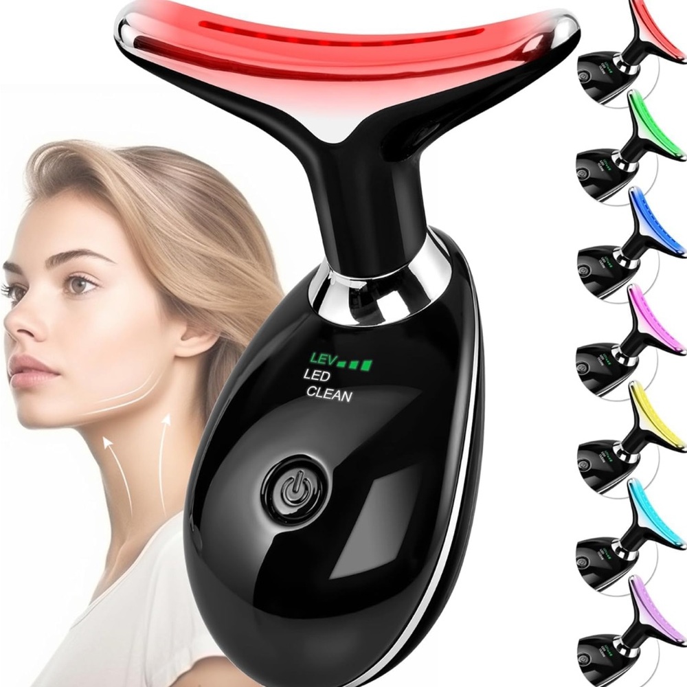 Black LED Facial Massager